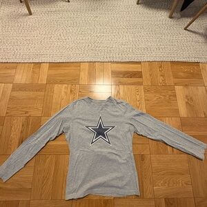 Vintage Dallas Cowboys Reebok Long Sleeve Shirt Womens Size Small NFL Football